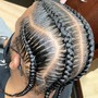 Boxed Braids to mid back