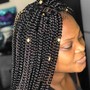 Pre braided Crochet with individual braids at the top