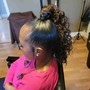 Pony tail/ Natural updo