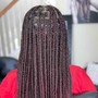 Large lower back Goddess Braids