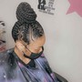 Plaits /DoubleStrand w/ shaved sides