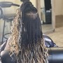 Straight back feed in Braids