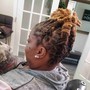 Two strand natural hair twists