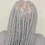 Smedium knotless box braids