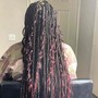 Medium Knotless braids