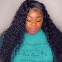 Traditional sew in with leave out