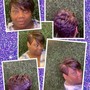 Partial Color on Relaxed Hair