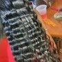 Crimp Hair , Silk Press & Flatiron or curl Weave ONLY !