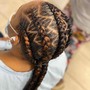 Kid's Cornrows 0-4 Yrs