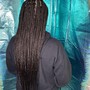 Small Hip Length Knotless Braids