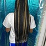 Small Hip Length Knotless Braids