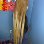 Small Hip Length Knotless Braids