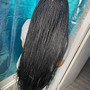 Small Long Knotless Braids