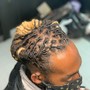 Mens Exotic Updo Loc Style