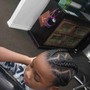 Kid's Cornrows no extensions full head