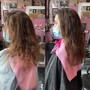 Long hair Shampoo cut, blow dry