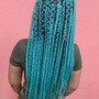 Small knotless boho/goddess braids