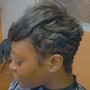 Relaxer touch-up and style