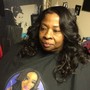 Quick weave with closure