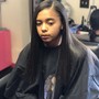 Quick weave with closure