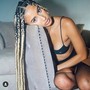 Large knotless box braids