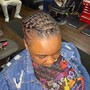 Individual Braids (half head)