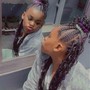 KID Small Knotless Goddess Braids