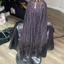 Large Bohemian knotless Braids