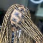 Large Bohemian knotless Braids