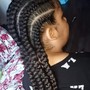 Boho Box Braids (natural hair) Medium Size