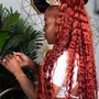 Individuals  Braids/Knotless /curly extension- added  (MED Size)