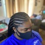 (Sm) Straight Back Cornrows