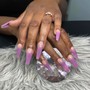 Short Ombré Acrylic Nails