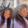 Two-strand twist on natural hair