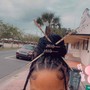 Small knotless box braid