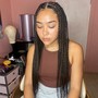 Feed In Braids In Front/ Weave In The Back