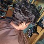 Updo/Natural Afro kinky Updo