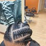 Large Boho knotless Braids