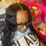 Partial Sew In with Feed in braids