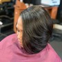 Relaxer edge up and leave out only