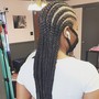 Small braids/ extention only on the ends