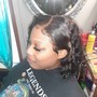 Natural Sew In WITH hair out