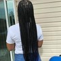 Knotless box braids (large waist length)