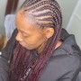 Feed In Braids w/ Knotless