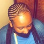 Kid's Feed in braids(weave)