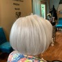 Woman's short haircut