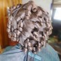 Silk Press W/ Curls