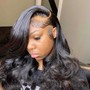 Half up half down sew in