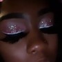 Glam Makeup with glitter