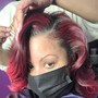 Sew in (with leaveout)